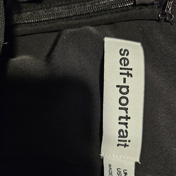 Self-Portrait Bustier Tiered Chiffon Midi-Dress - Picture 3 of 6